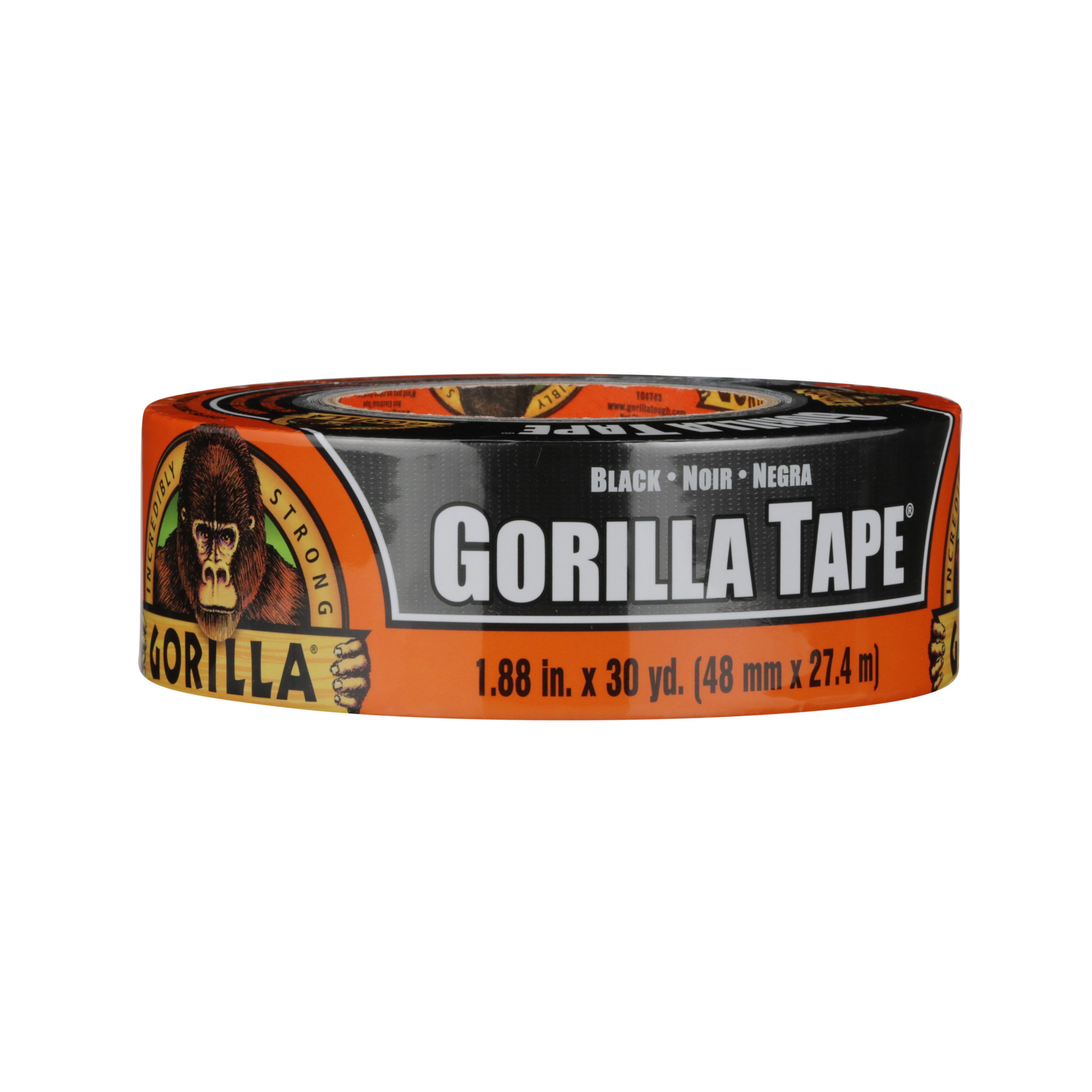 Gorilla, Black Tape 30yd, Model# 105629